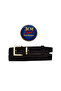 Genuine Leather , 3 cm Gold Color Set Buckled , Black Suede , Sewn Classic Women's Set Belt I, 3Cmkla47
