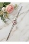 Double Chain Cord Minimal Round Case Women's Wristwatch
