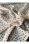 Cream Background Blue Coffee Tones Foulard - 3