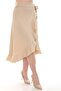 Tie-Detail Ruffled Short Sofia Linen Skirt - 2