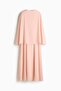 Cape-detail dress