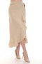 Tie-Detail Ruffled Long Sofia Linen Skirt - 3