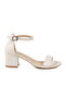 White Strappy Women's Heels Sandals - 2