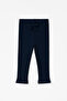 2-Pack Girls' Pink and Navy Blue Terry Tights - 2