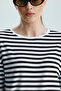 Women's Striped Long Sleeve T-Shirt - 2