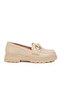 Beige women's casual shoes - 2