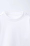 Unisex Basic Off-White Long Sleeve T-Shirt - 3