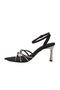 Black Women's Heeled Sandals - 4