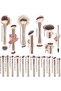 20 PCS Foundation Makeup Brush Set, Double-ended Kabuki Contour Brush for Liquid Powder Conce - 7