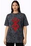 Design Berserk Guts Anime Logo Printed Unisex Oversized Vintage Washed T-Shirt - 2