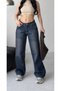Women's High-Waist Jean Denim Palazzo Pants