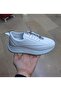 Women's Inside-Outside Genuine Leather Leather Opedi̇k Smart Elastic Lace-Up Black-White Walking Shoes