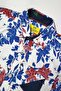 Boys Floral Print Long Sleeve Shirt | White Blue & Red Flower Pattern | Ages 3–14 Years | MH - 3