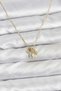 Brass Gold Color Minimal Charm Women's Necklace