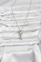 316L Steel Chain Silver Color Sea Horse Model Zircon Stone Women's Necklace - 2