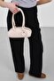Lisse Charmlı Oval Baguette Bag Powder Pink - 6