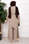 Casual Fit Aerobin Hijab Double Set Dark Mink - 4
