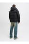 Black Solid Puffer Jacket - 4