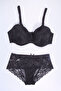 B Cup Lace Piece Non-Padded Bra Set 410
