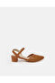 Girls Tan Woven Heel Sandals