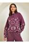 Women Purple Embroidered Long Sleeve Shirt - 3