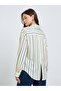 Yellow Striped Oversized Shirt - 5