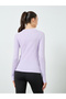 Lilac Seamless Contour Detail Short Sleeves Top - 6