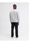 Grey Printed Pullover Sweatshirt - 5