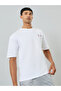 Men White Graphic Print Crew Neck T-Shirt