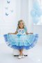 Elsa Dress Sequins Buckled Evening Dress Blue Party Dress - 2