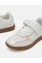 Girls Cream Flower Trainers - 3