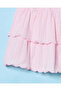 Infant Girls Lilac Pointelle Skirt with Bloomer - 2