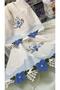 3D Embroidered Anali Girl Velvet Faux Silk Silk Ten Needle Embroidery Hand Face Towel - 2
