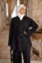 Black Bel Tie-Detail Tunic with Trousers TENCEL™ Modal Set - 4
