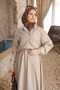 Stone Buttoned Shirt and Skirt Set - 3