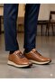 M-25589 Tan Genuine Leather Casual Men's Shoes