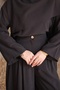 Black Cape Tunic and Trousers Modal Set - 4