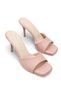 Vega Luce Women's Thin Heeled Slippers 0012712 Powder Skin - 4