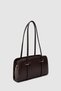 Hansal Metal Detailed Baguette Bag Bitter Coffee - 5