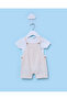 Baby Boys Beige Check Dungaree Set