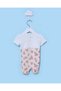 Infant Girls Ecru Floral Placement Print Romper - 2