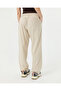 Women's Cream Air-Permeable Organic Cotton Cuffed Casual Pants - 2