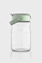 Mono 1700 ml Green Lidded Glass Jar 131072