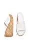 Phoebe Amara Women's Heeled Slippers 00122110 White Patent Leather - 3