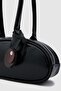 Lisse Charmlı Oval Baguette Bag Black - 6