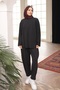 Black Tunic Trouser Suit - 2