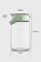 Mono 1700 ml Green Lidded Glass Jar 131072 - 2