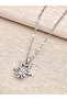 Steel Rotating Star Zircon Stone Stress Necklace - 5