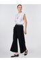 Elastic Comfortable Cut Pants Black - 3