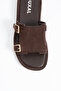 Leomaris Genuine Leather Soft Sole Pack Double Buckled Daily Slipper - Sandals - 6